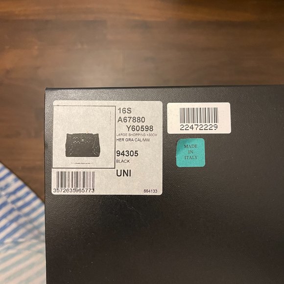 CHANEL BLACK GRAIN OVERSIZED FLAP BAG W/ORIGINAL BOX - Picture 6 of 6